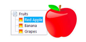Image of apple with alt tag